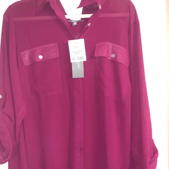 Mid sleeve Chiffon shirt - Picture 2 of 3